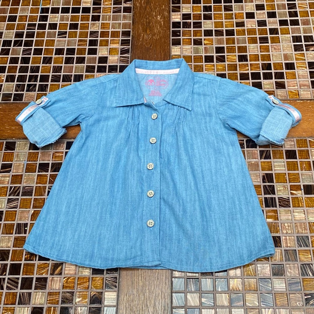 Ruffle Butts Classic Chambray Tunic Girls